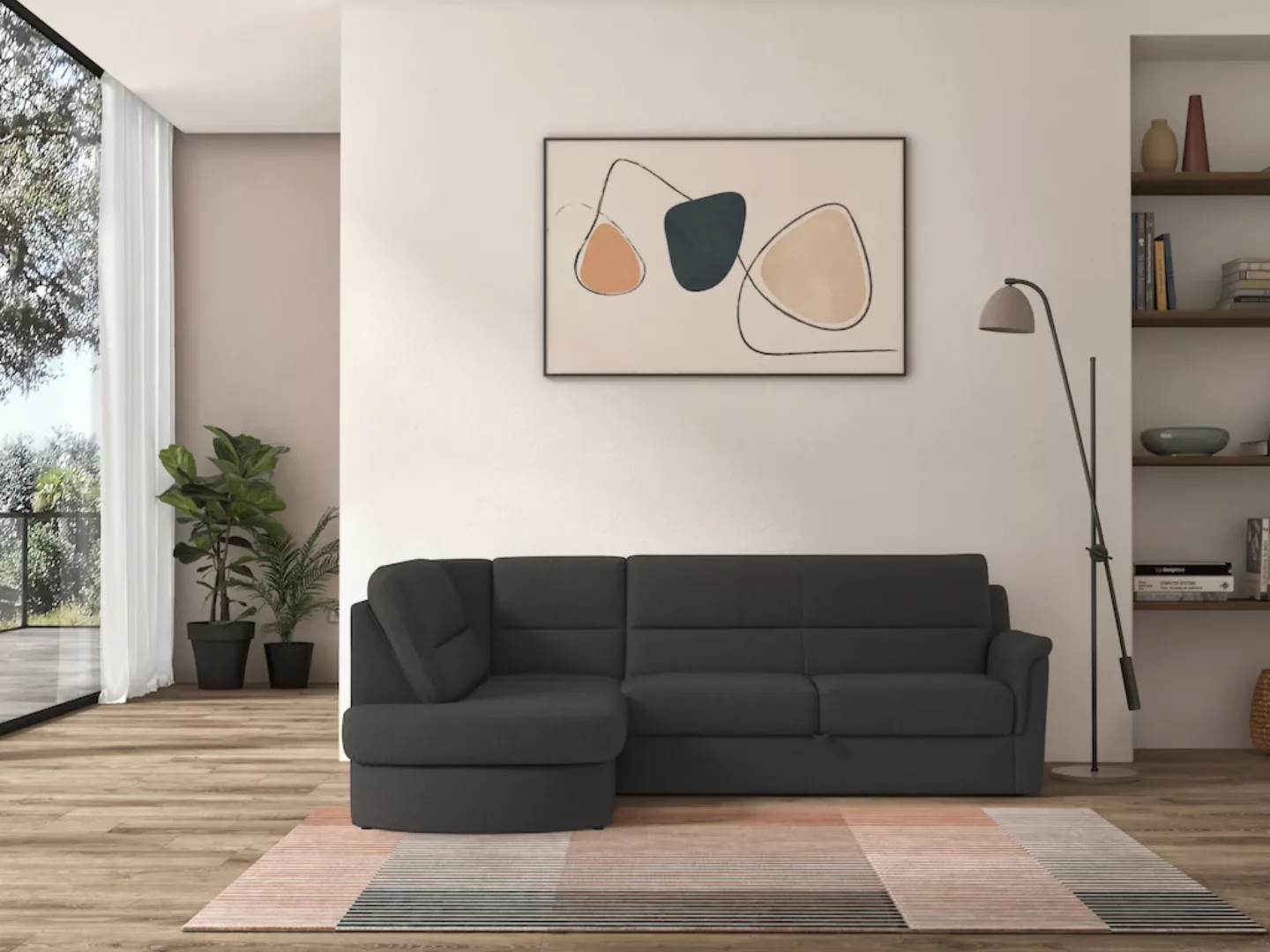 sit&more Ecksofa "Panini L-Form", wahlweise mit Vorziehsitz und Bettkasten günstig online kaufen