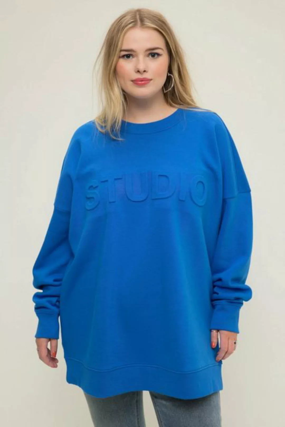Studio Untold Sweatshirt Sweatshirt oversized 3D-Statement Rundhals Langarm günstig online kaufen