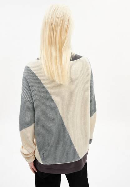 Mibaa Block Stripes - Damen Pullover Aus Bio-baumwolle günstig online kaufen