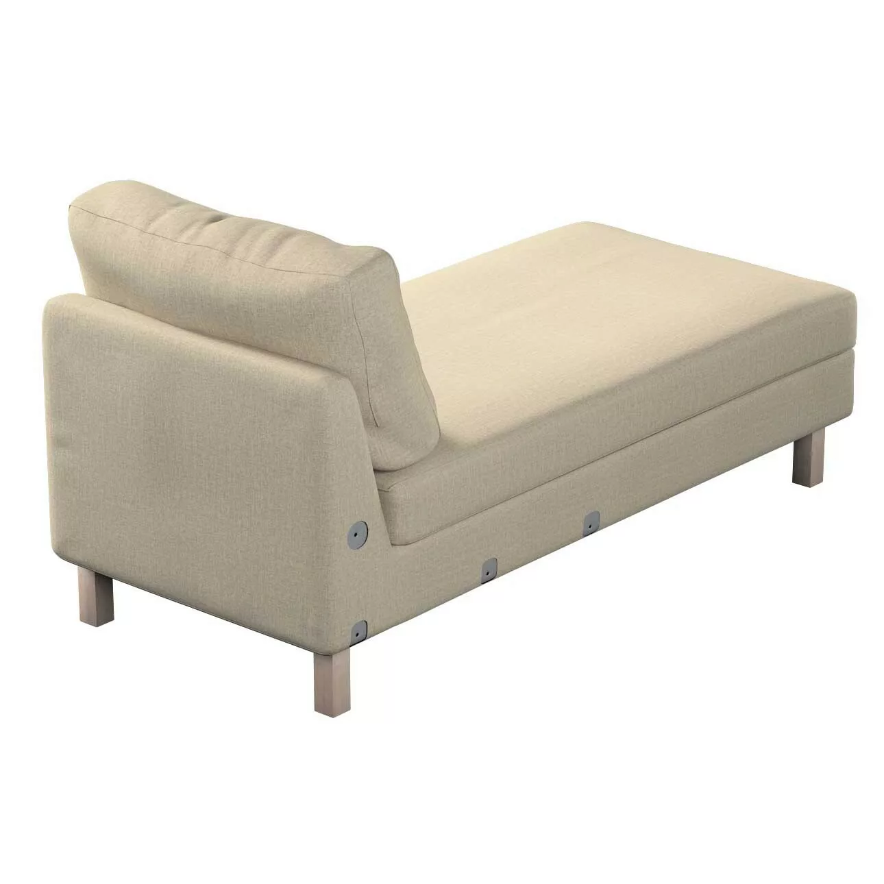 Bezug für Karlstad Recamiere Zustellsofa, kurz, beige- grau, Bezug für Karl günstig online kaufen