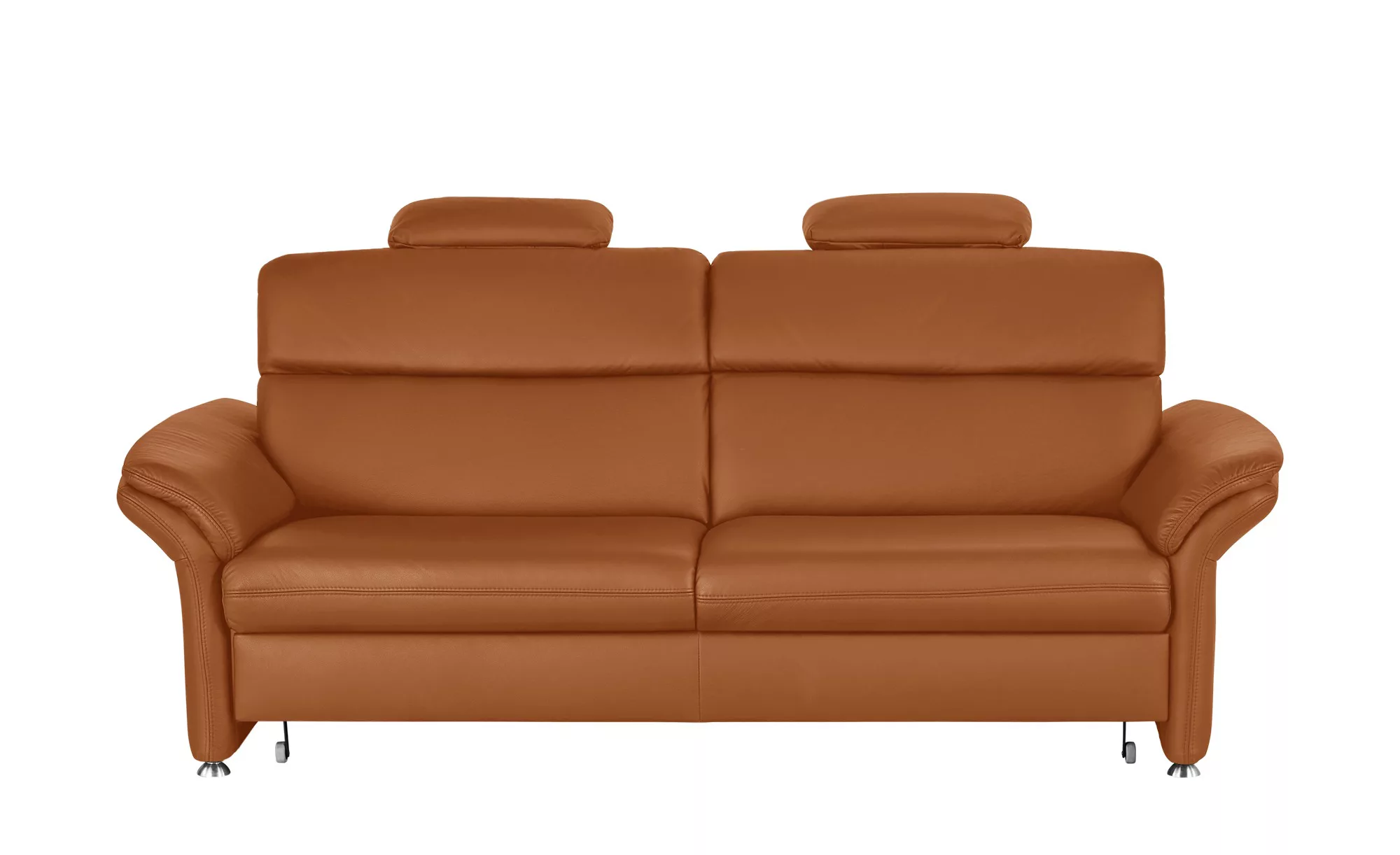 meinSofa Ledersofa - orange - 228 cm - 94 cm - 92 cm - Polstermöbel > Sofas günstig online kaufen