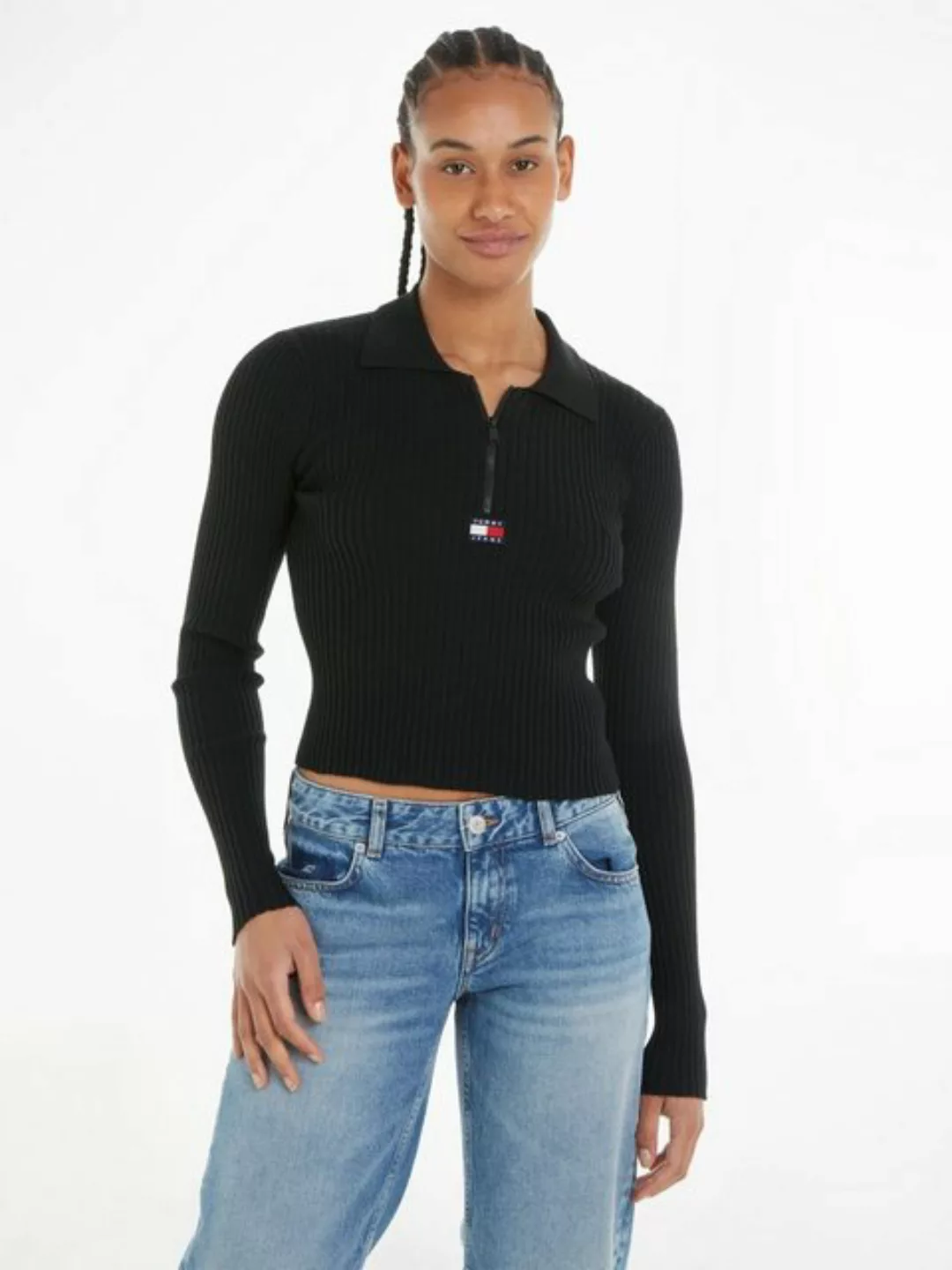 Tommy Jeans Strickpullover mit Tommy Jeans Markenlabel günstig online kaufen