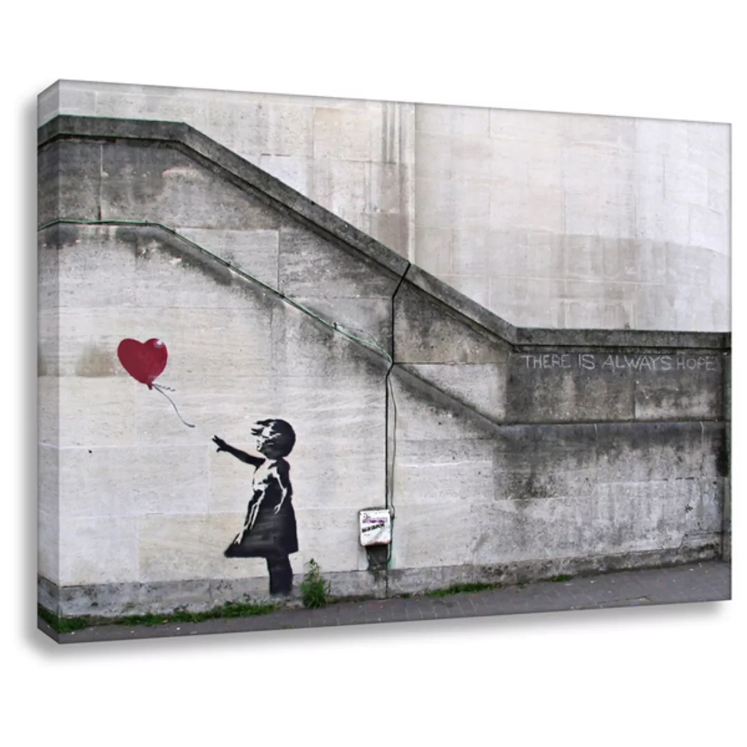 Banksy Leinwandbild Kunstdruck Always Hope günstig online kaufen