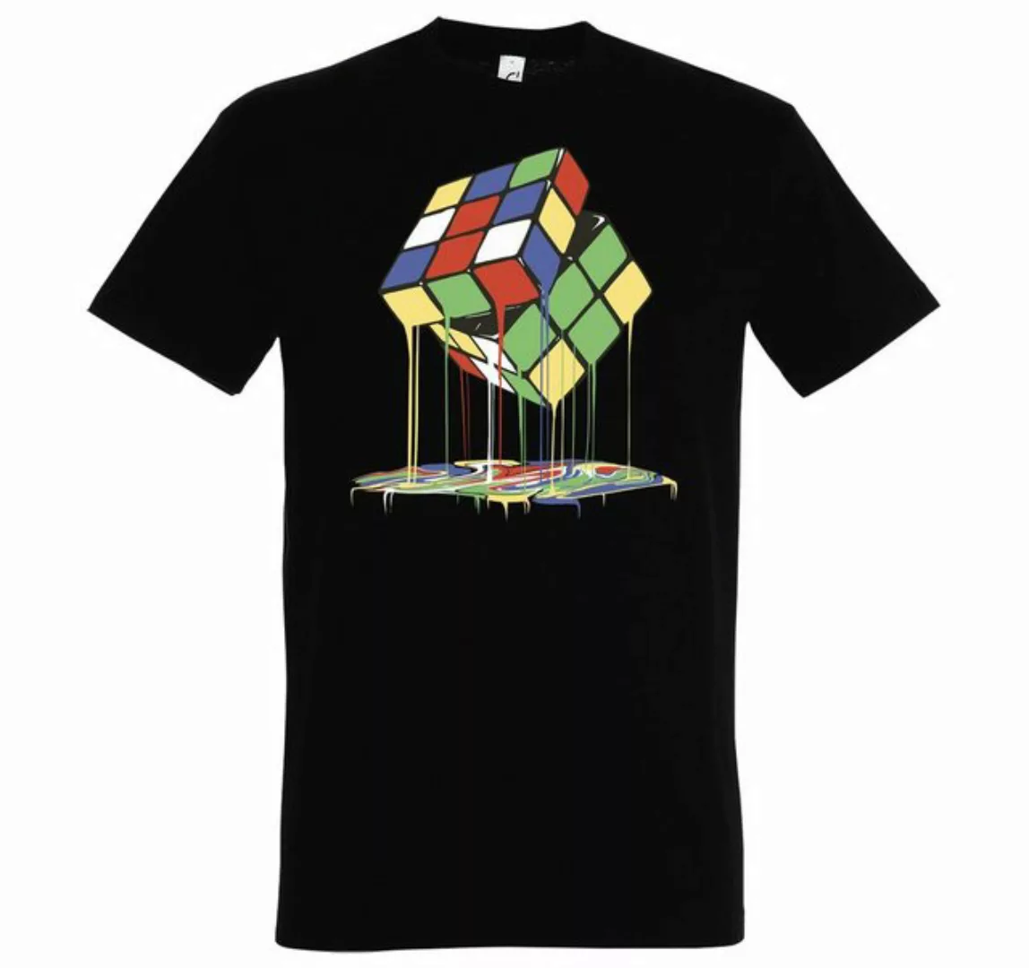 Youth Designz T-Shirt Magic Cube Melting Herren Shirt mit Trendigem Frontdr günstig online kaufen
