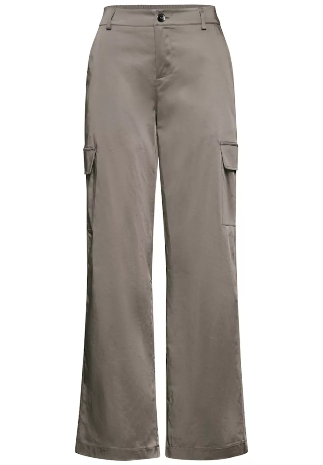 STREET ONE Cargohose in schimmernder Optik günstig online kaufen