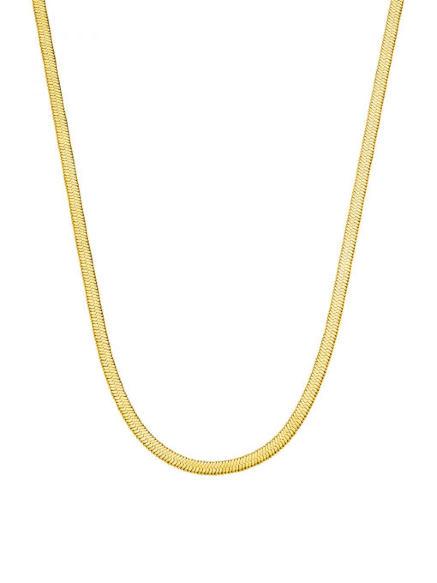 icrush Halskette Wide Sleek Snake - Variante: Gold günstig online kaufen