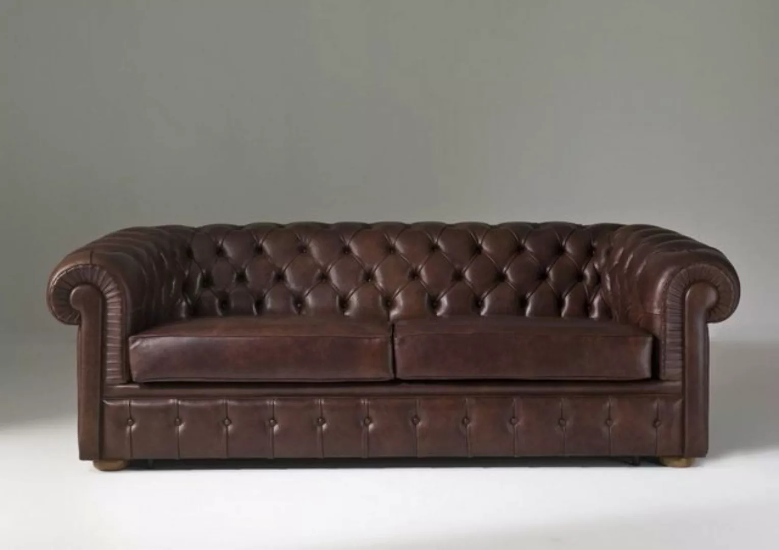 JVmoebel Schlafsofa Chesterfield Polster Couch 3 Sitzer Schlafsofa + Bettfu günstig online kaufen