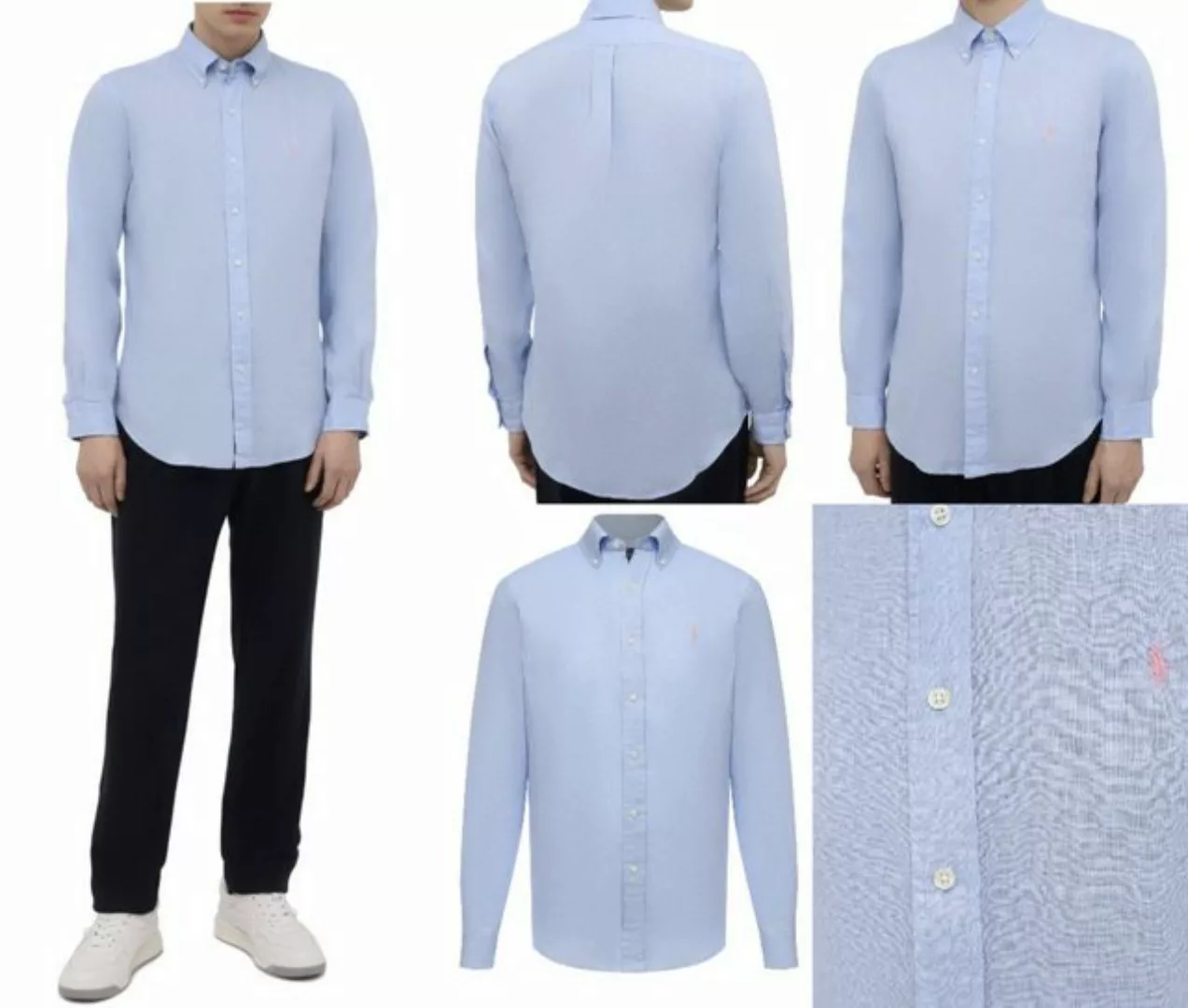 Ralph Lauren Langarmhemd POLO RALPH LAUREN Slim Fit Pure Leinen-Hemd Linen günstig online kaufen