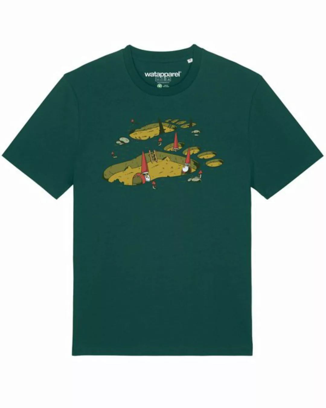 wat? Apparel Print-Shirt Gnome Footprint (1-tlg) günstig online kaufen