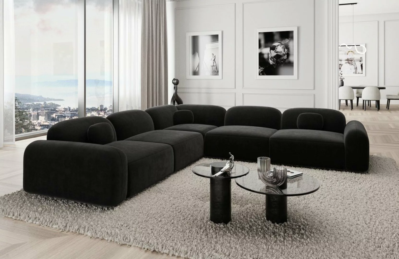 Sofa Dreams Ecksofa Stoff Eckcouch Polstersofa Luxus Eck Couch Barcelona L günstig online kaufen