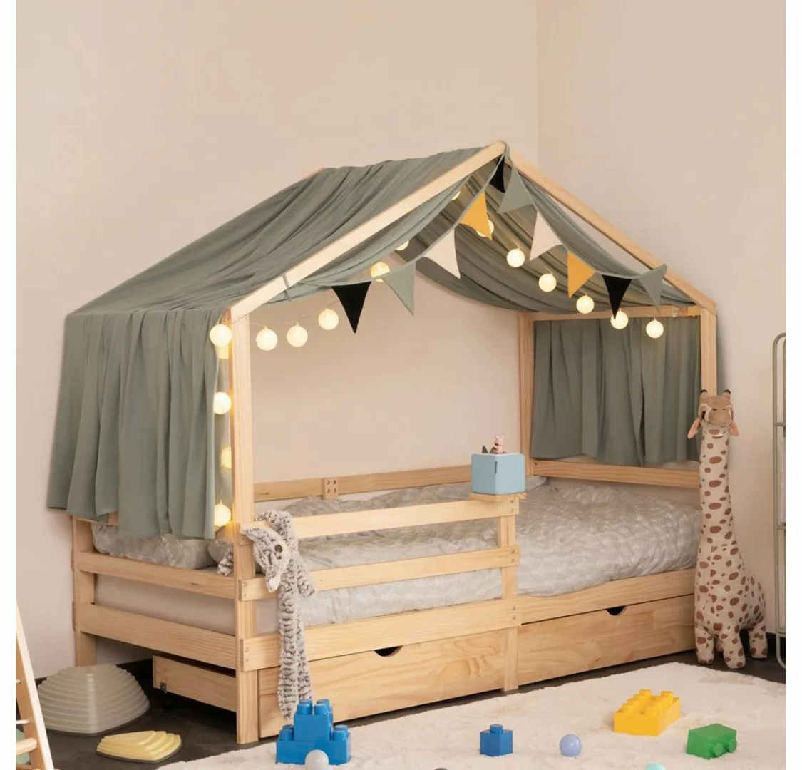 HOME DELUXE Kinderbett WOLKENLAND & STERNELAND 90 x 200 cm (inkl. Schublade günstig online kaufen
