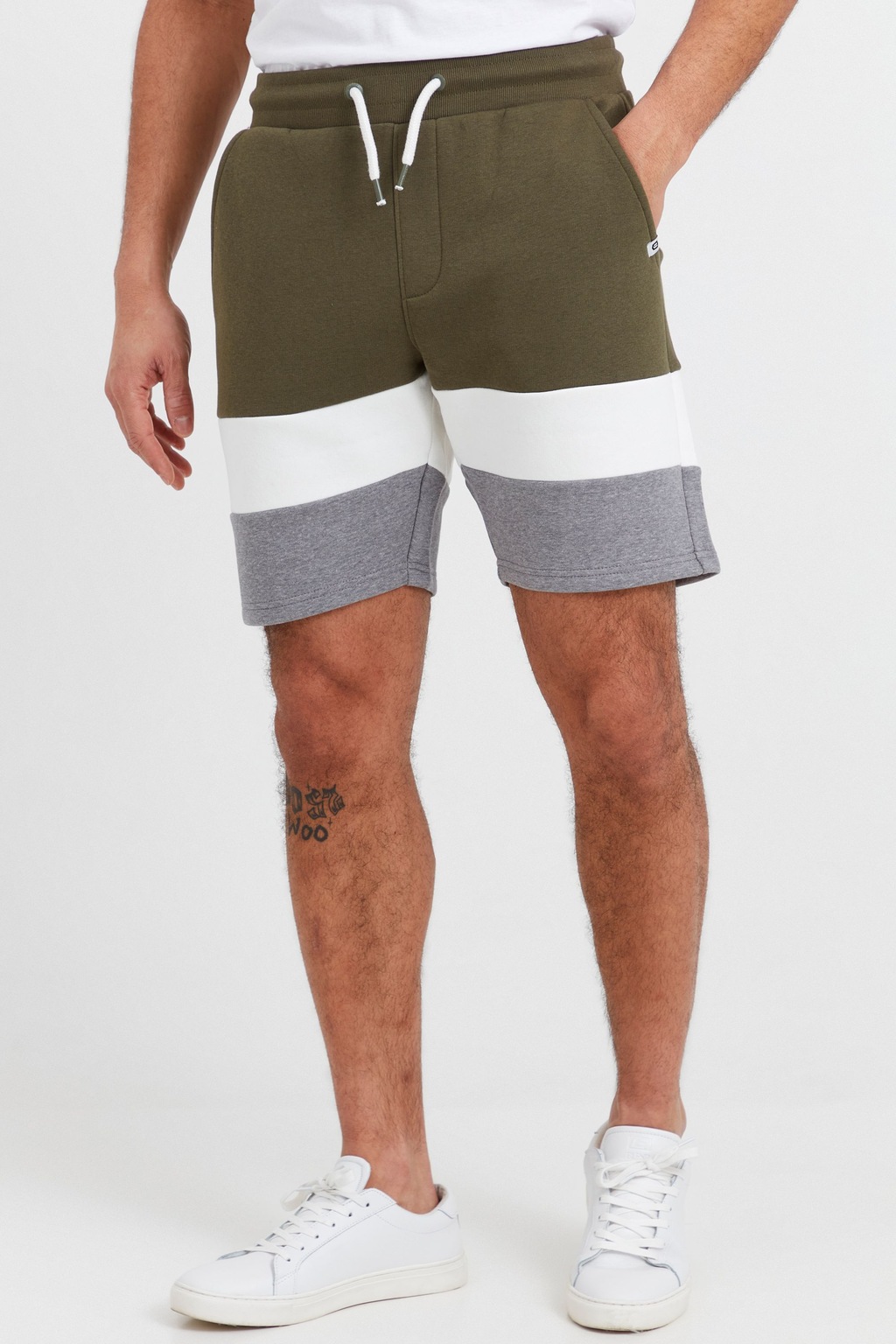 Indicode Sweatshorts IDCaul Sweatshorts mit Colorblock Optik günstig online kaufen