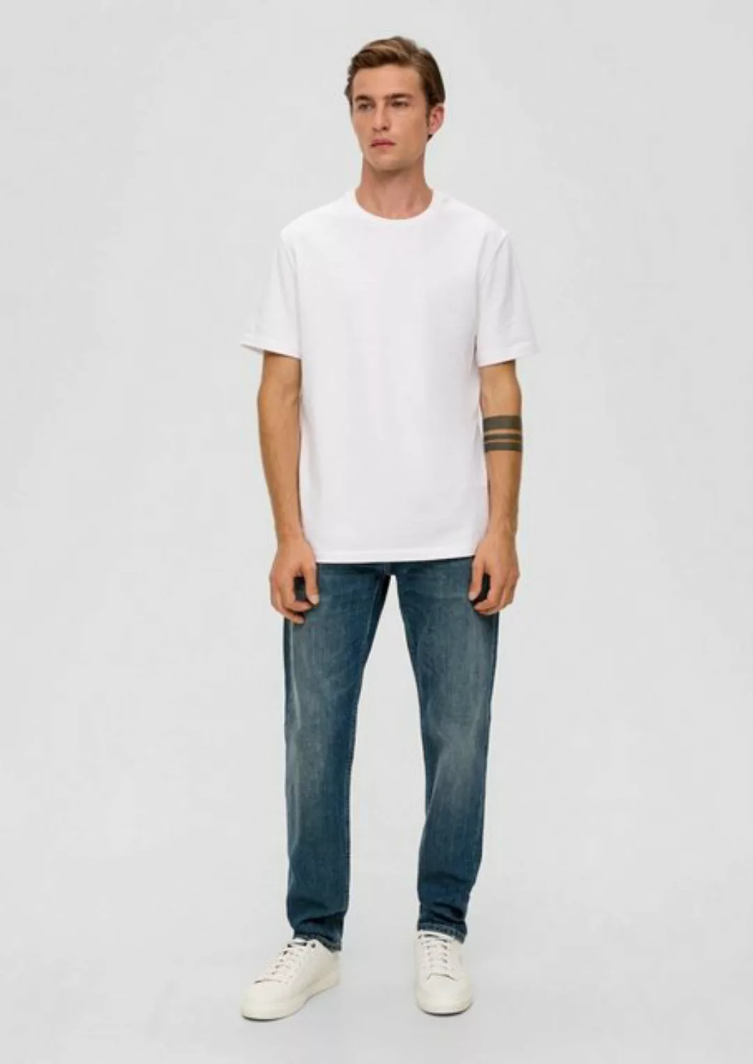 s.Oliver Stoffhose Jeans Mauro / Regular Fit / High Rise / Tapered Leg Lede günstig online kaufen