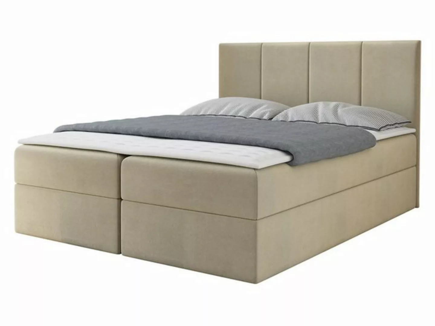 MIRJAN24 Boxspringbett Rebos (Lattenrost, Kopfteil und Matratze + Topper), günstig online kaufen