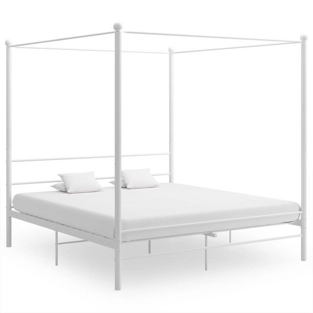 Himmelbett Weiß Metall 180x200 Cm günstig online kaufen