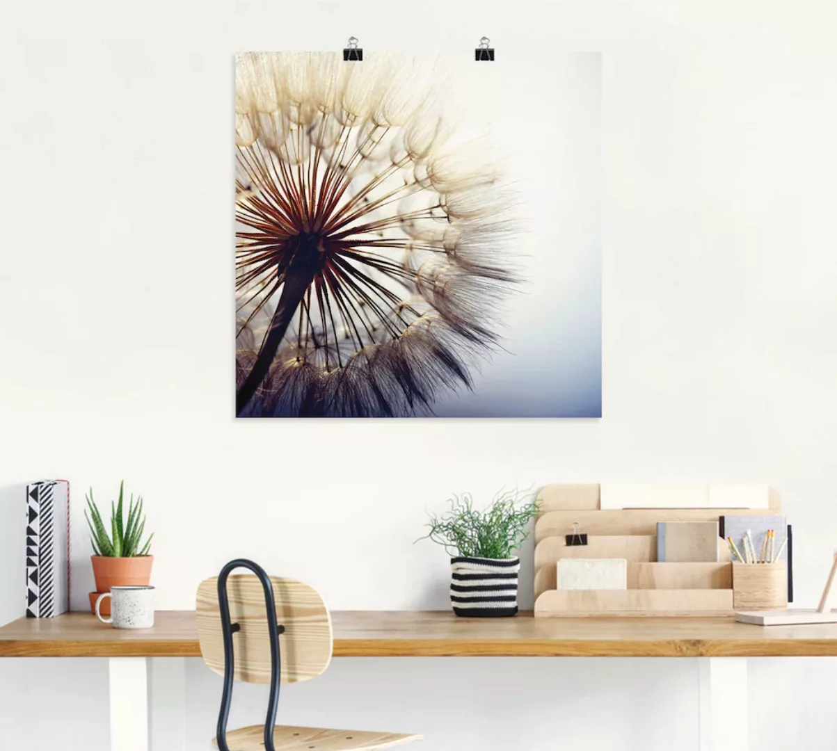 Artland Wandbild "Große Pusteblume", Blumen, (1 St.), als Alubild, Outdoorb günstig online kaufen