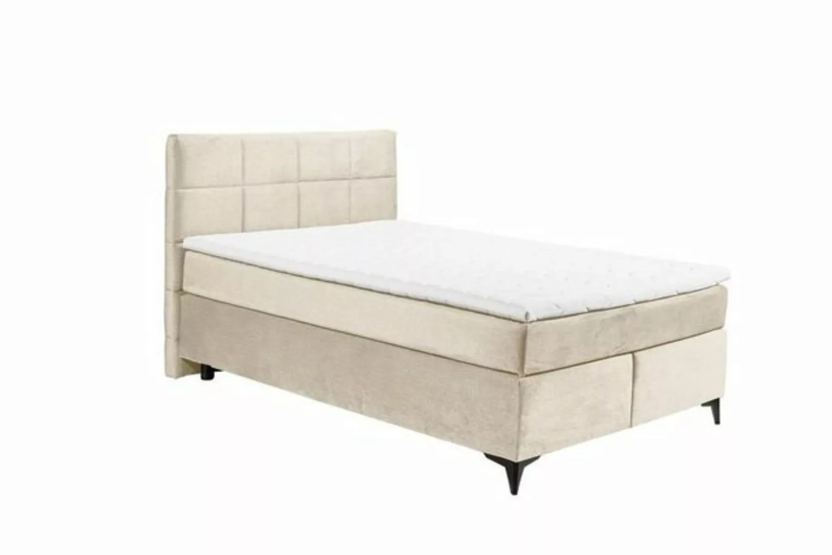 ED EXCITING DESIGN Boxspringliege (140 x 200 cm, Navarra), Beige günstig online kaufen