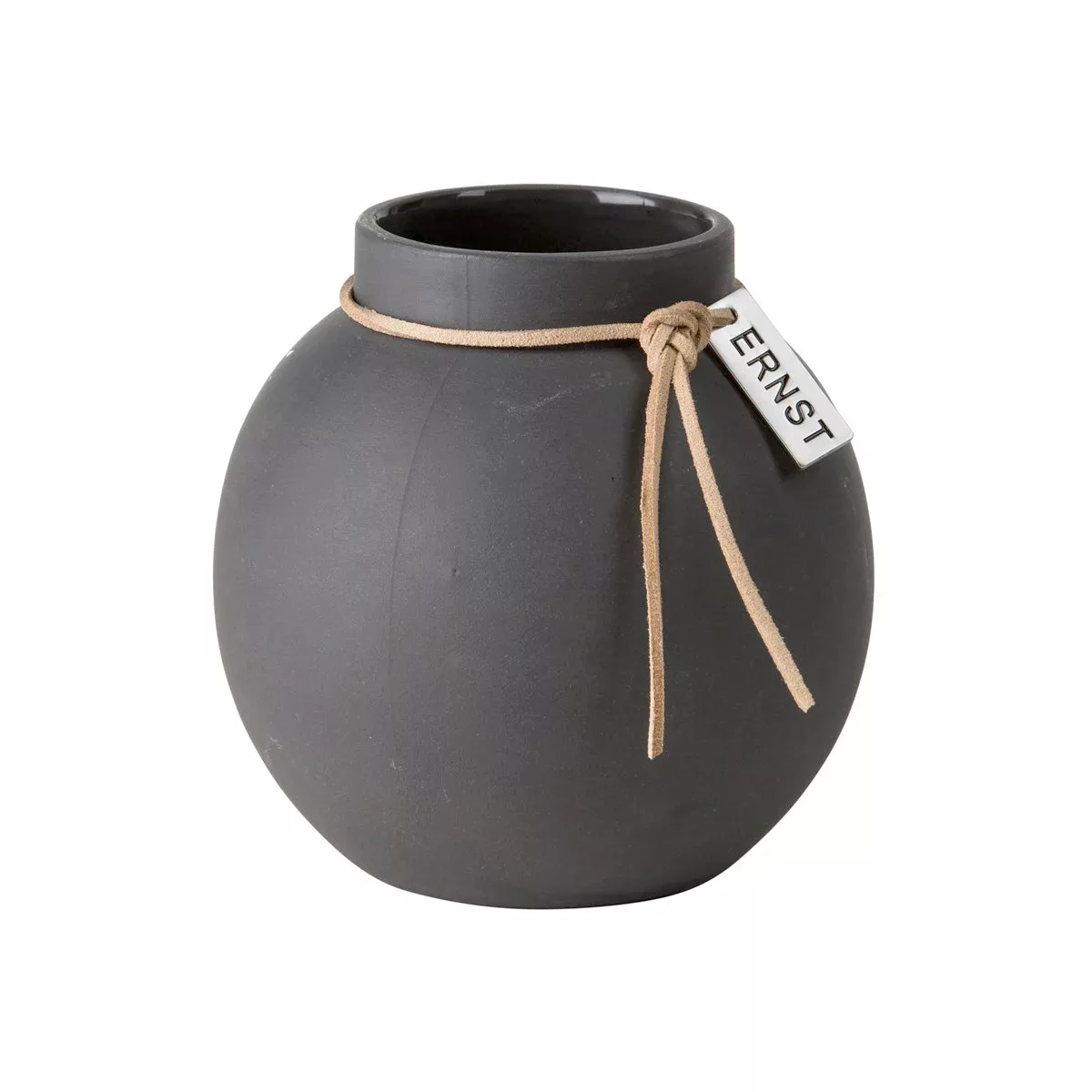 Ernst Vase Steinzeug dunkelgrau 10cm günstig online kaufen