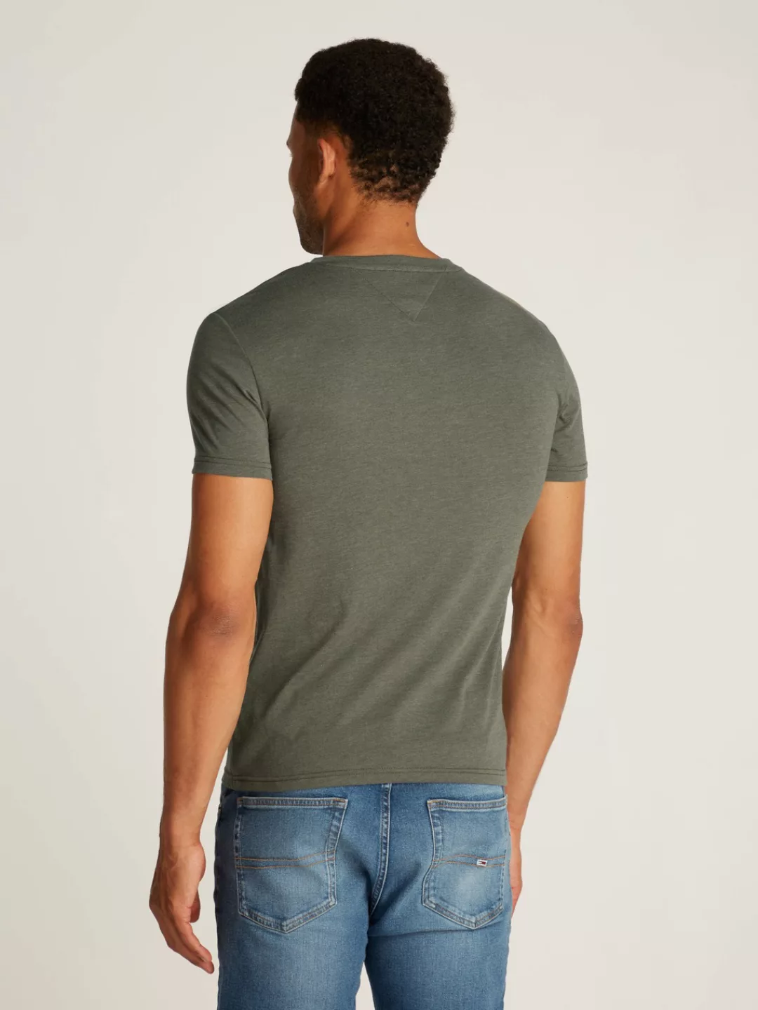 Tommy Jeans T-Shirt TJM XSLIM JASPE VNECK TEE EXT in Melange-Optik günstig online kaufen