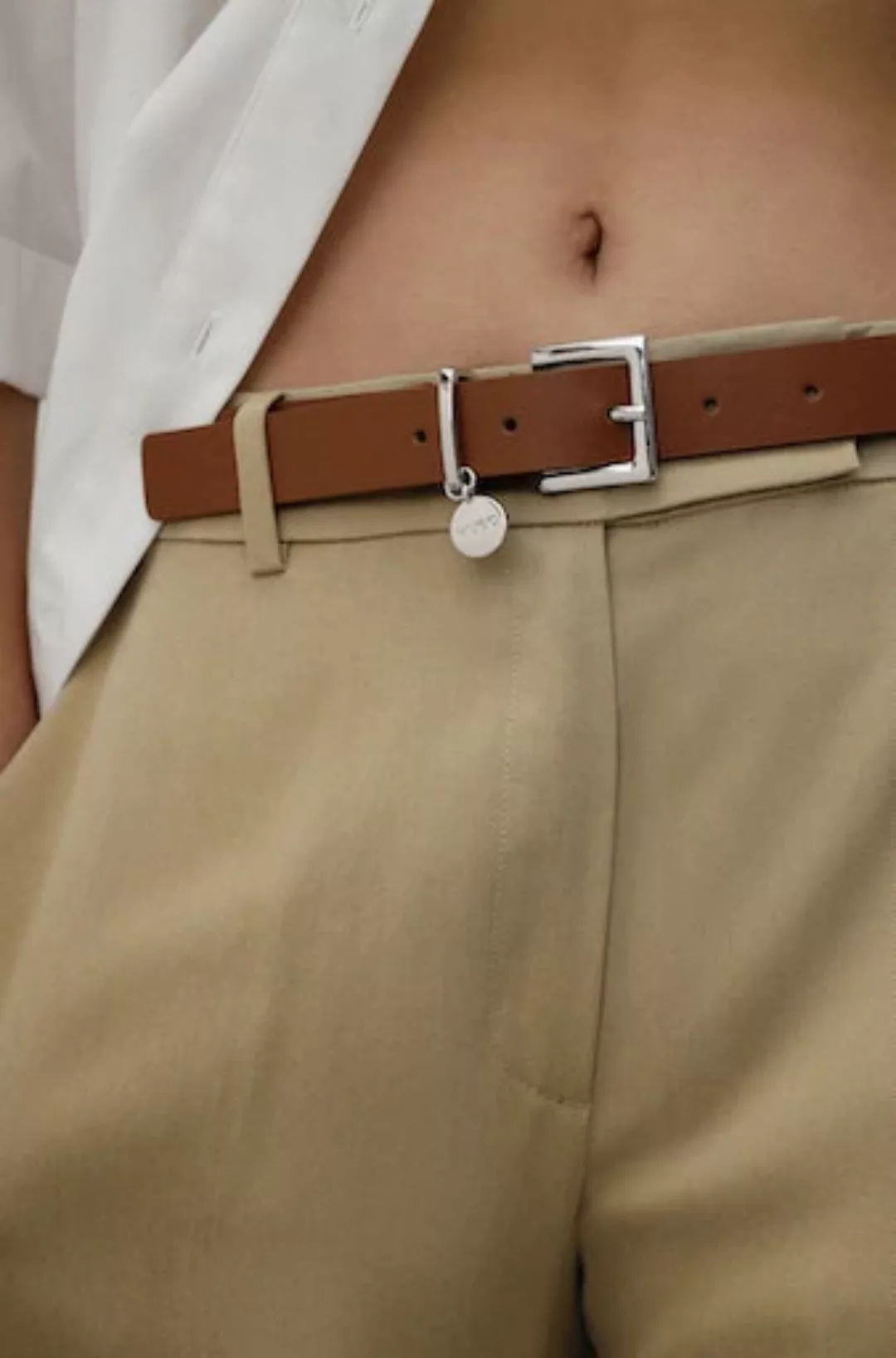 HUGO Ledergürtel "Amelia Belt 2,5cm", mit dezentem Label-Anhänger am Versch günstig online kaufen