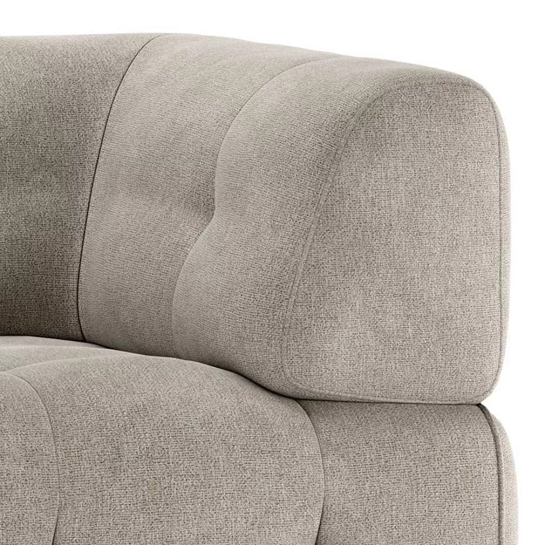 Sofa Modulelement rechts aus Flachgewebe Graugrün günstig online kaufen