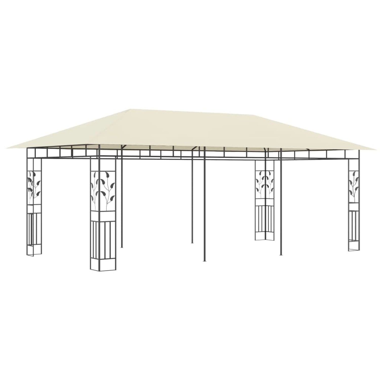 Pavillon Mit Moskitonetz 6x3x2,73 M Creme günstig online kaufen