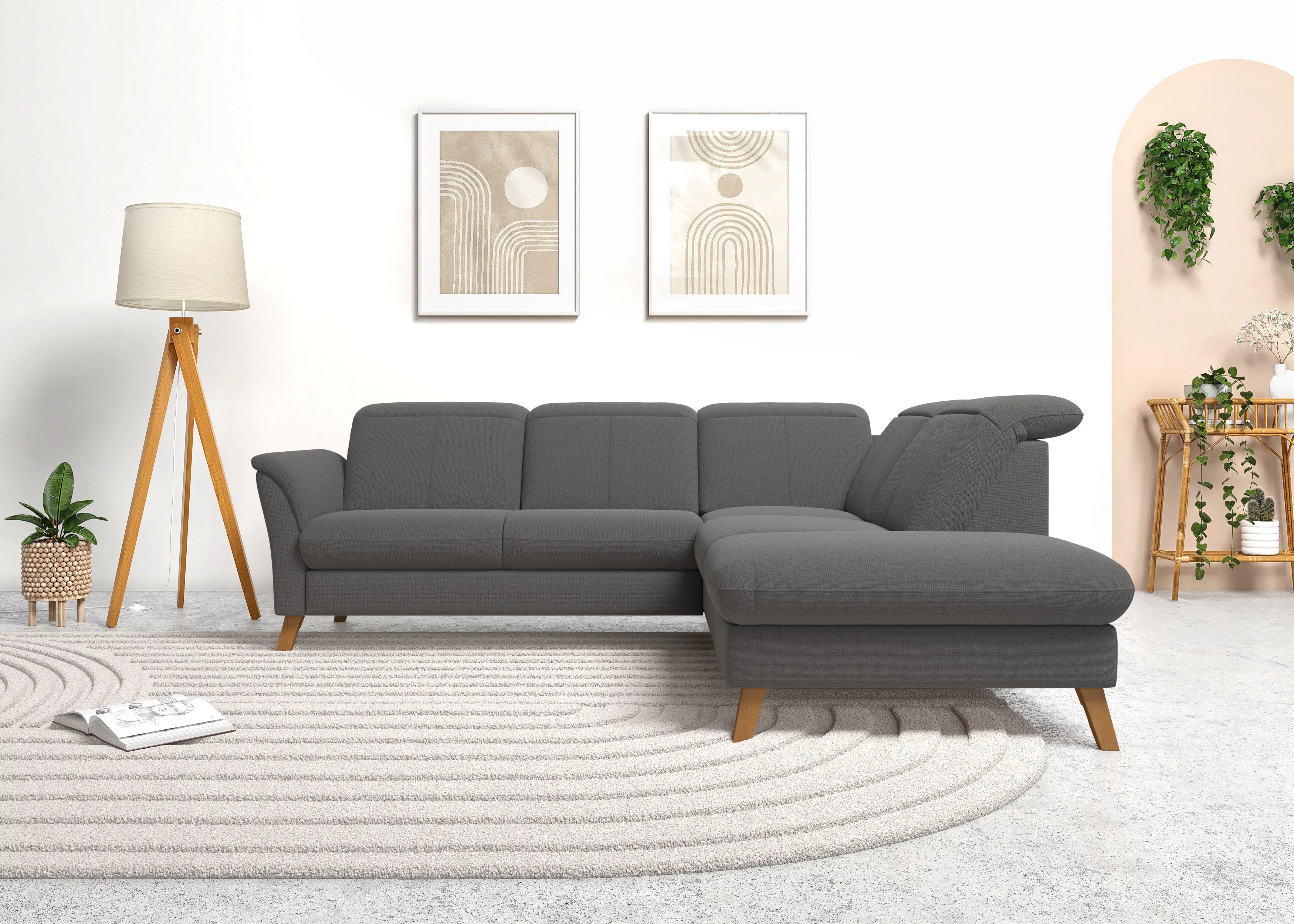 sit&more Ecksofa "Romero L-Form", wahlweise mit oder ohne TV-Funktion, Bett günstig online kaufen