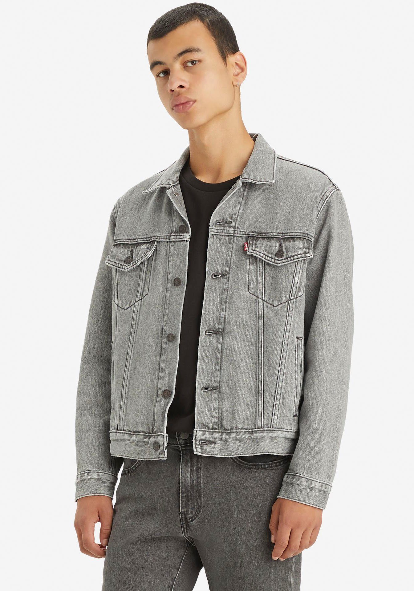 Levis Jeansjacke "VINTAGE FIT TRUCKER JKT", ohne Kapuze, mit Knopfleiste günstig online kaufen