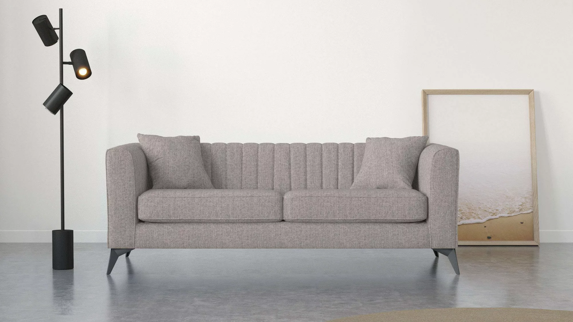 Places of Style 3-Sitzer "MATTHEW elegantes Designsofa, Maße B/T/H: 201/86/ günstig online kaufen