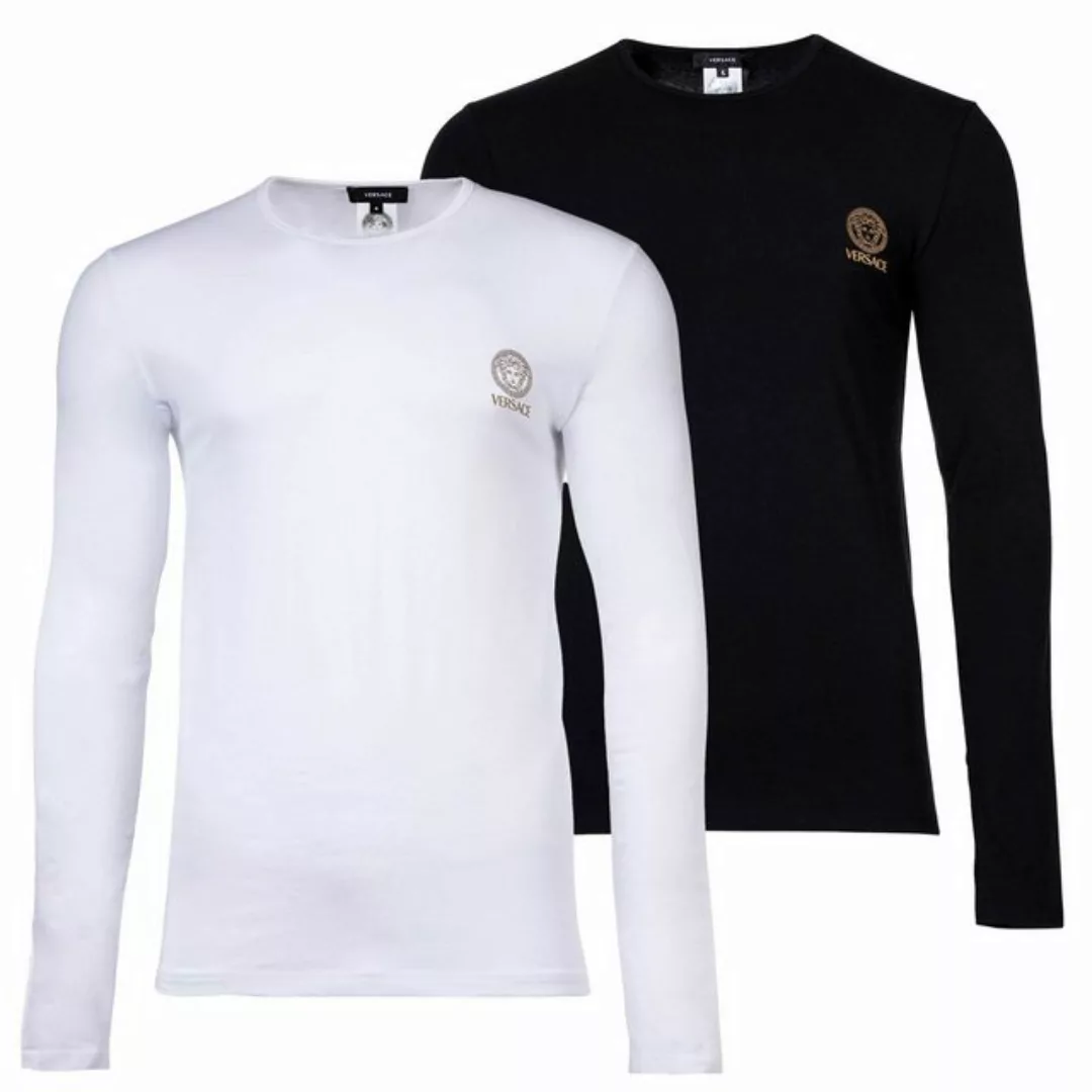 Versace T-Shirt Herren Langarmshirt, 2er Pack - TOPEKA, (Packung, 2er Pack) günstig online kaufen