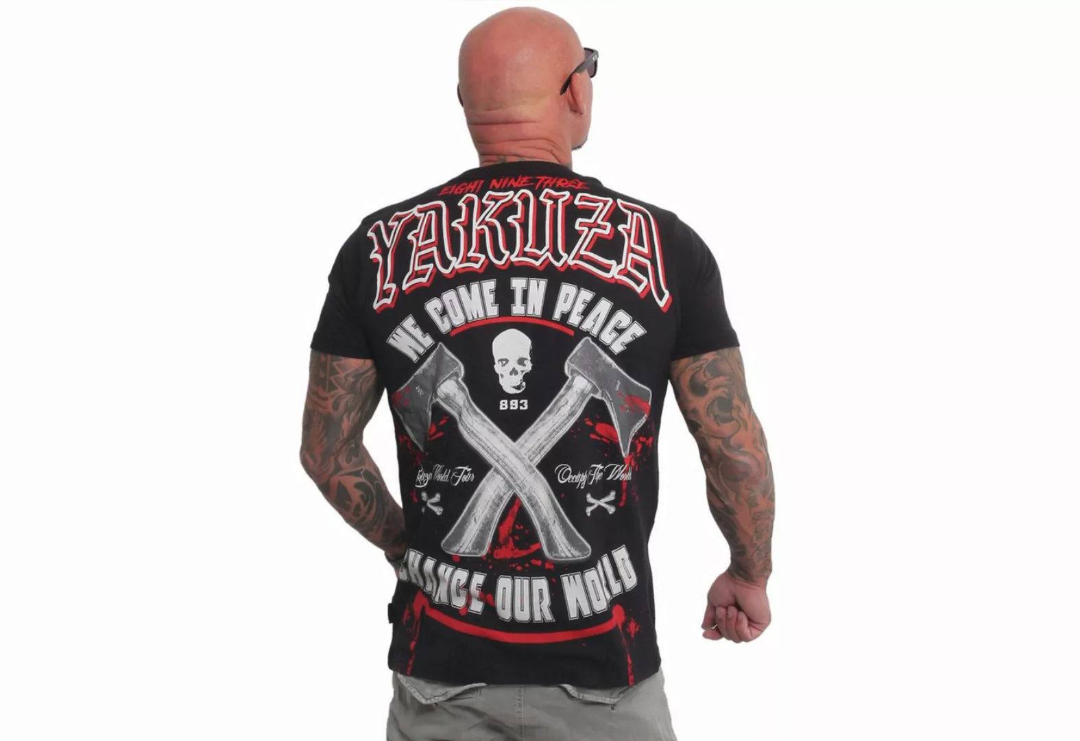 YAKUZA T-Shirt We Come In Peace V02 günstig online kaufen