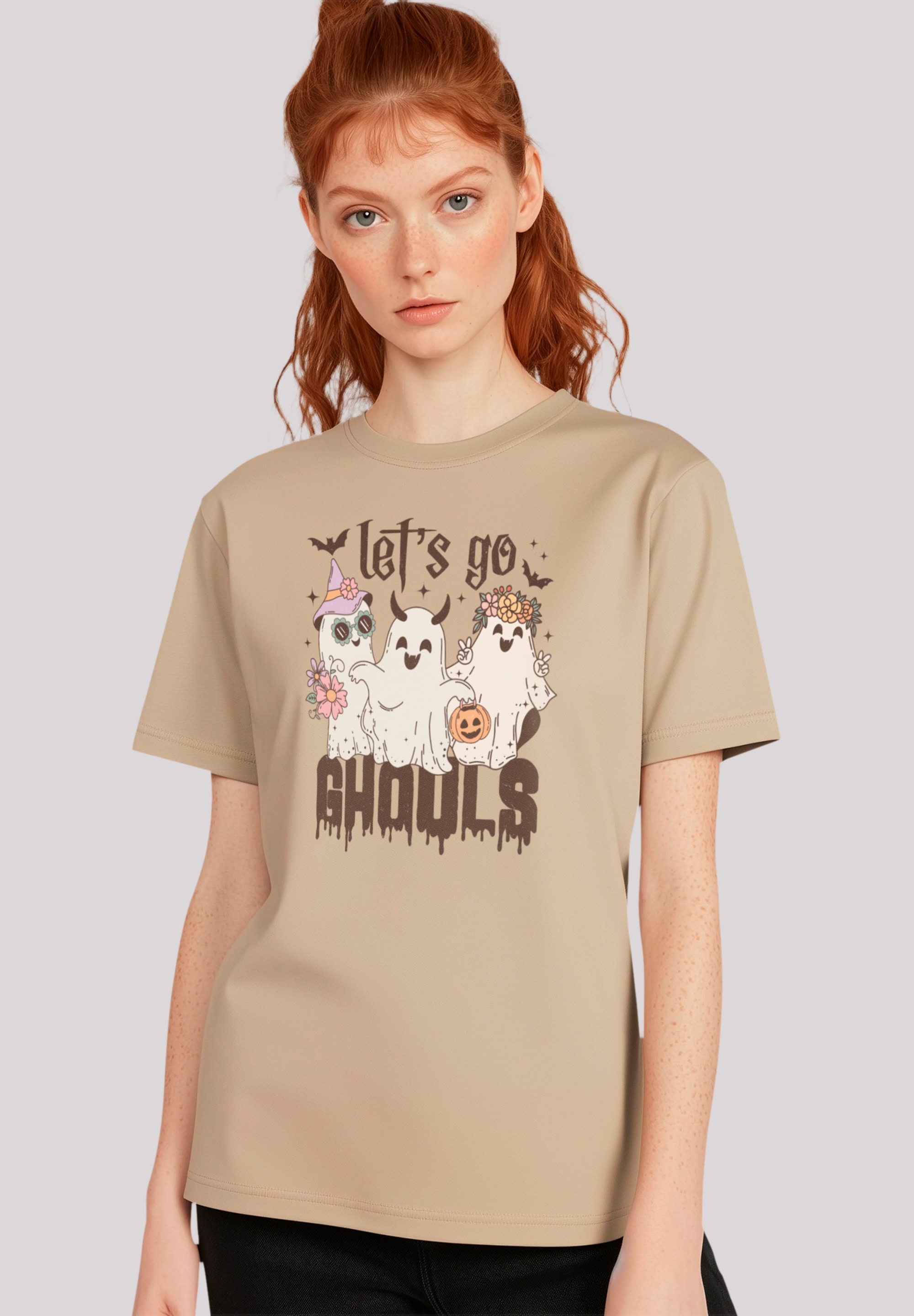 F4NT4STIC T-Shirt "Retro Halloween Let s go ghouls", Premium Qualität, Hall günstig online kaufen