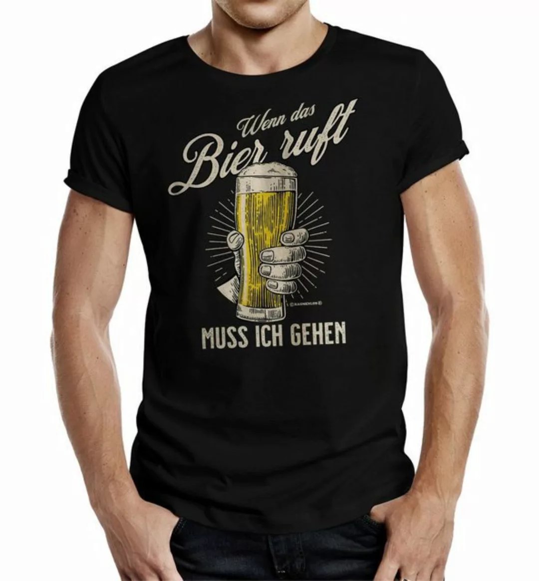 RAHMENLOS® T-Shirt Das Party Geschenk für Männer: Wenn das Bier ruft günstig online kaufen