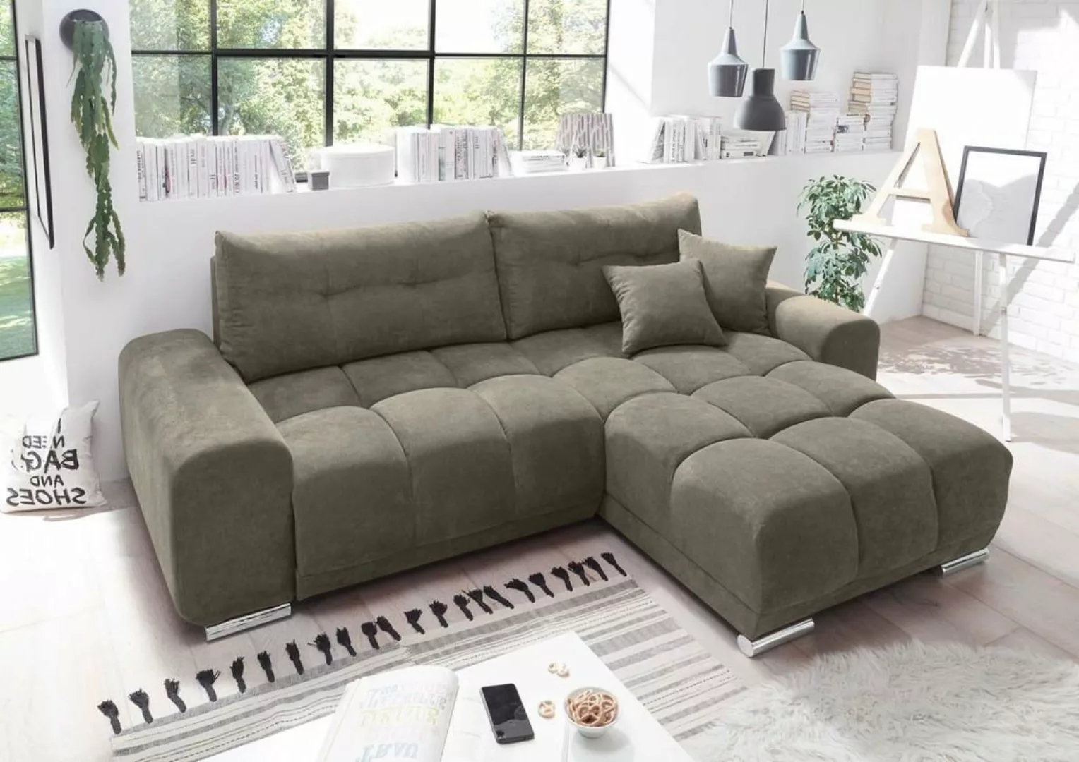 ED EXCITING DESIGN Ecksofa, Paco Ecksofa 264x186 cm Couch Eckcouch Sofa Gel günstig online kaufen