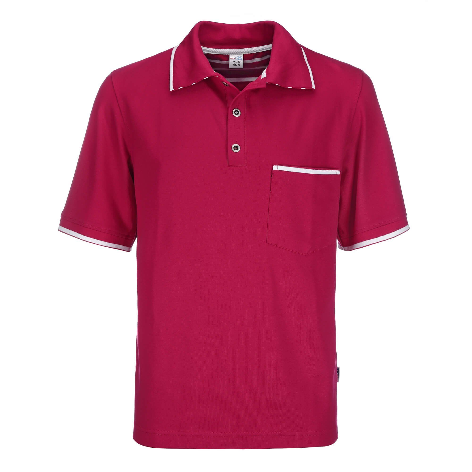modAS Poloshirt Herren T-Shirt mit Knopfleiste günstig online kaufen