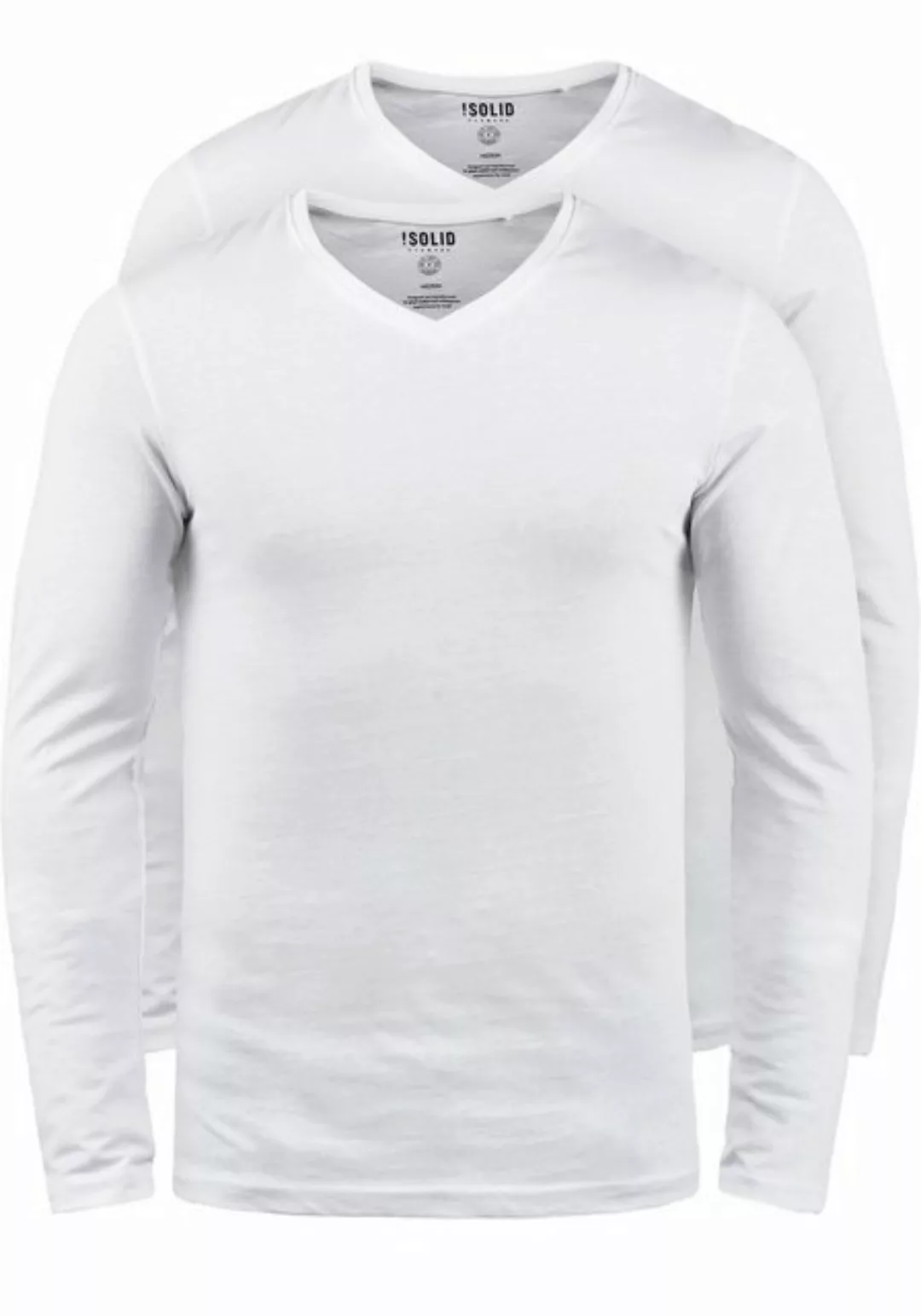 !Solid V-Shirt SDBasil Langarmshirts im 2er-Pack günstig online kaufen
