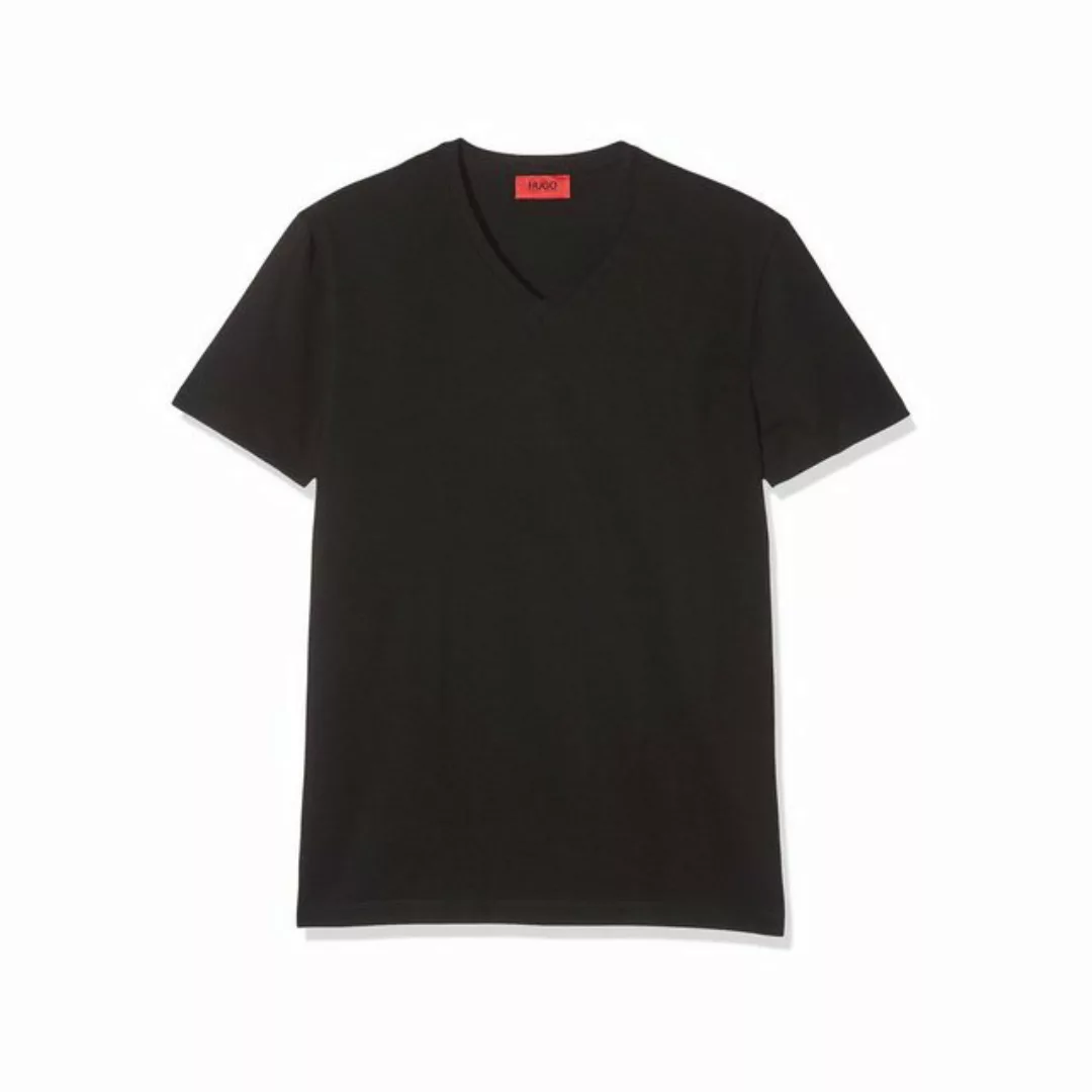 HUGO V-Shirt schwarz regular fit (1-tlg) günstig online kaufen