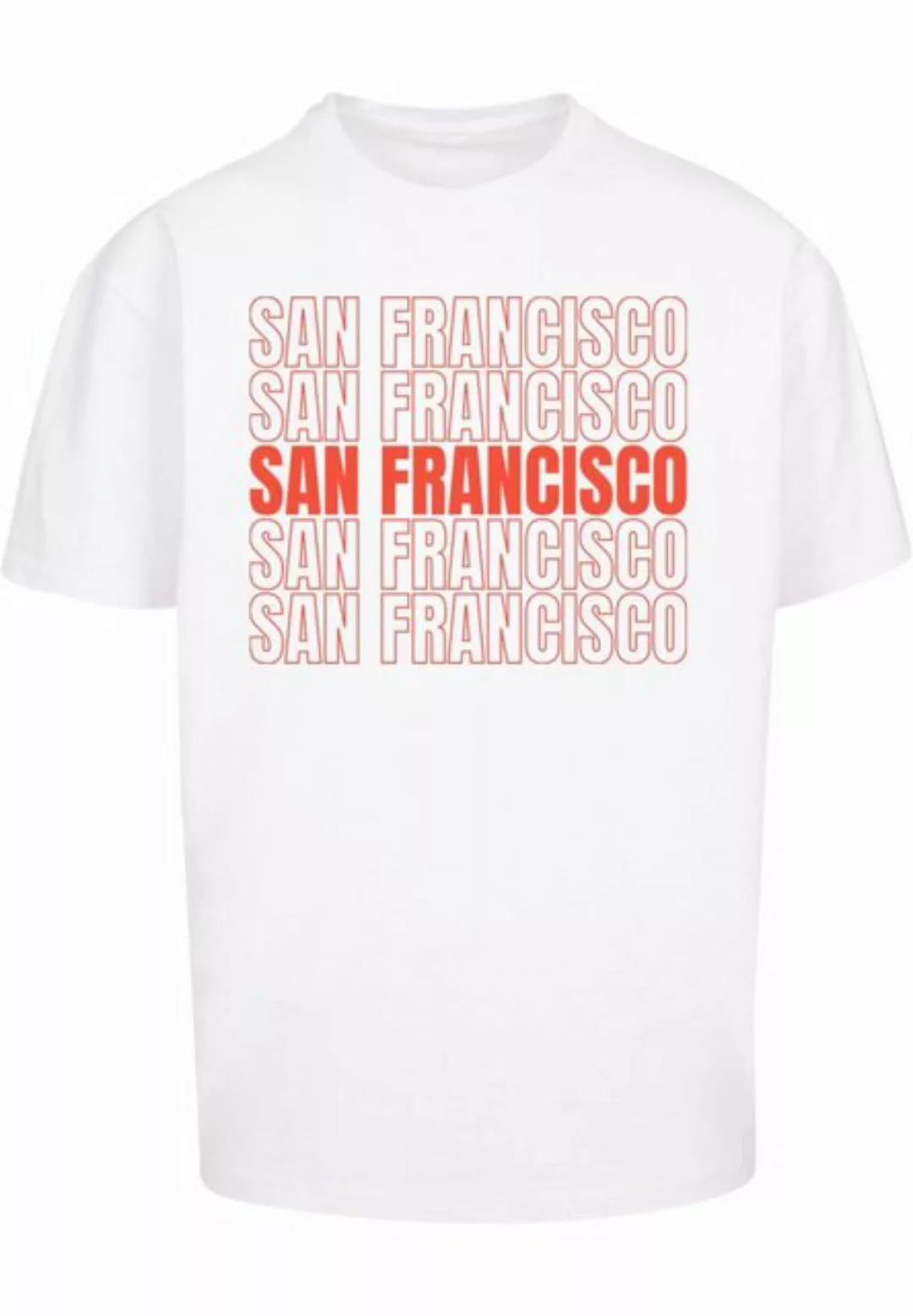 Merchcode T-Shirt Merchcode Herren San Francisco Heavy Oversize Tee-BY102 ( günstig online kaufen