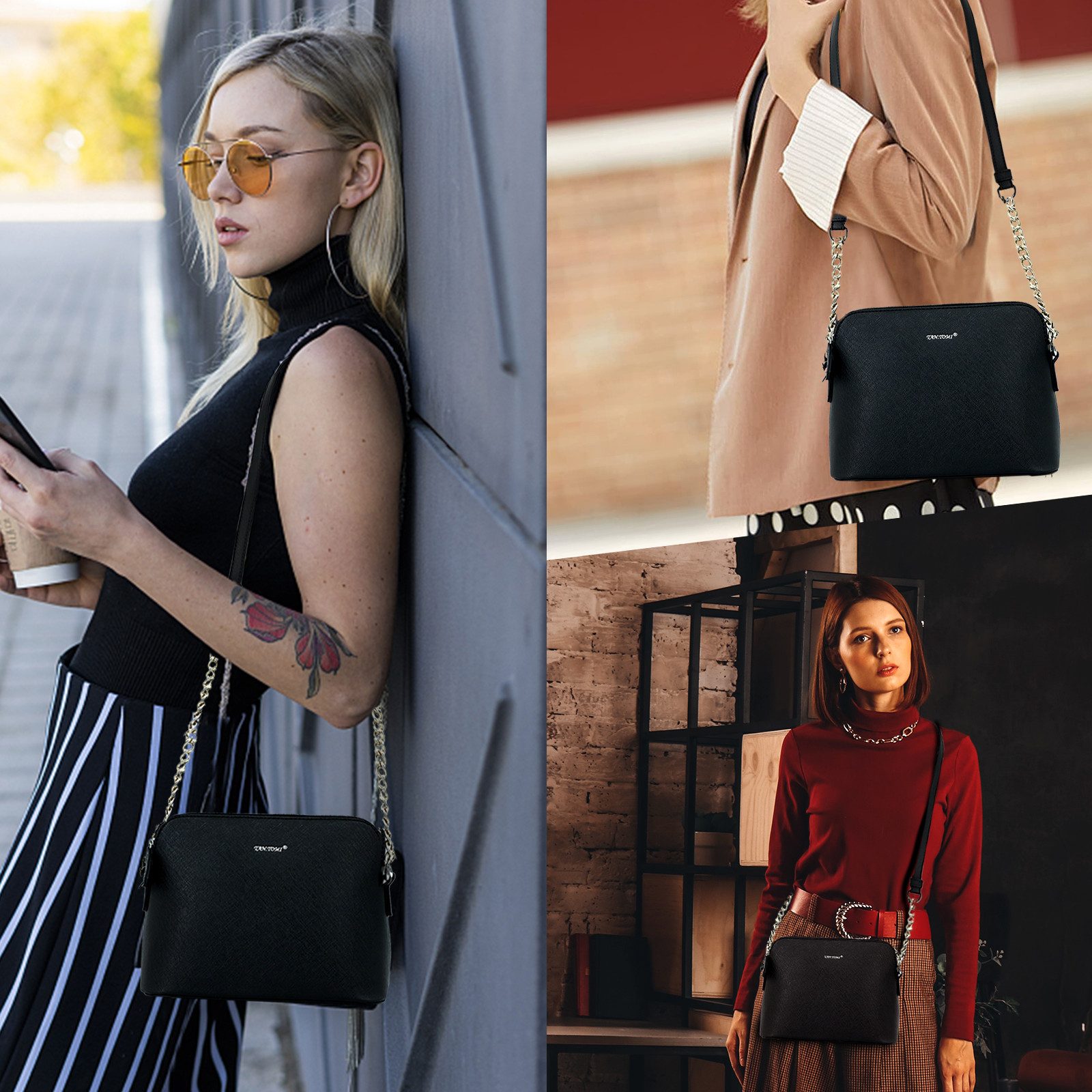 TAN.TOMI Umhängetasche Kleine Schultertasche für Damen, günstig online kaufen