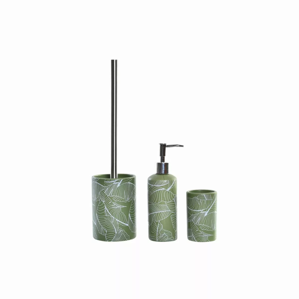 Badezimmer Set Dkd Home Decor Grün Pp Dolomite Pflanzenblatt (9,5 X 9,5 X 3 günstig online kaufen