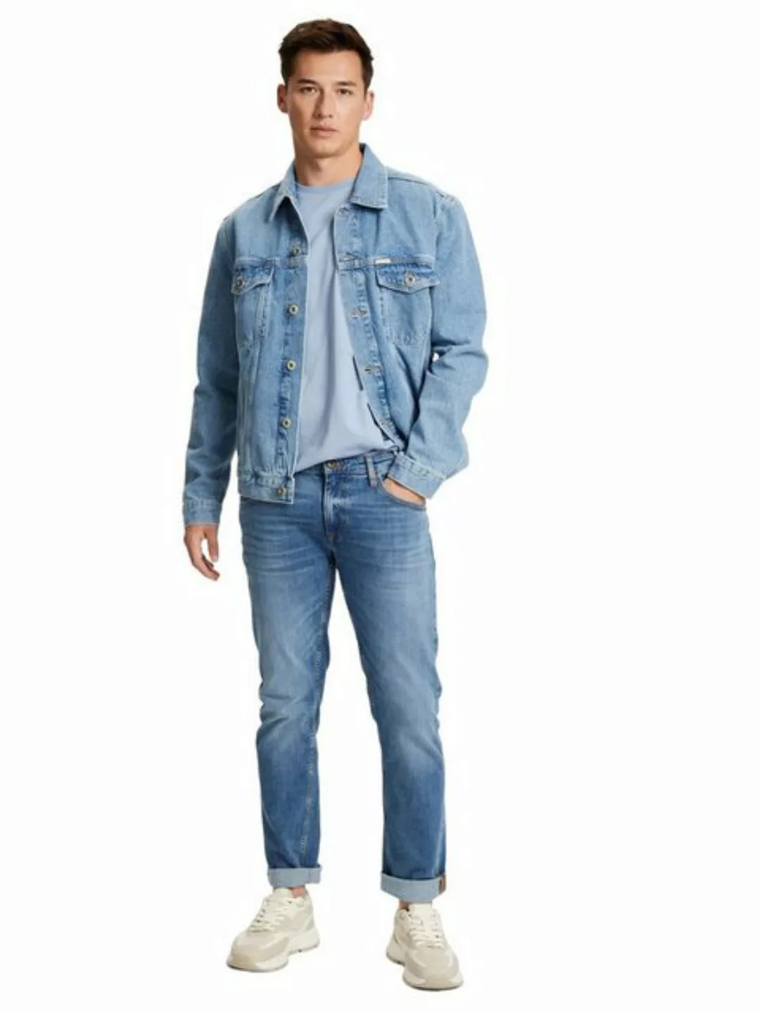 Cross Jeans Herren Jeans DAMIEN - Slim Fit - Blau - Light Blue günstig online kaufen