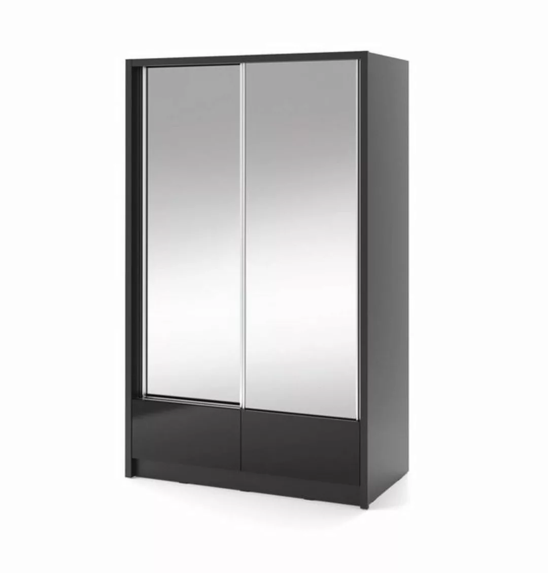 Beautysofa Spiegelschrank Lara II (weißes oder schwarzes Kleiderschrank, Ga günstig online kaufen