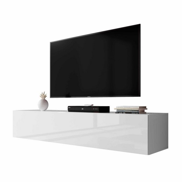 Furnix TV-Schrank ZARTO Lowboard TV-Board 160 cm Fernsehschrank Wandmontage günstig online kaufen