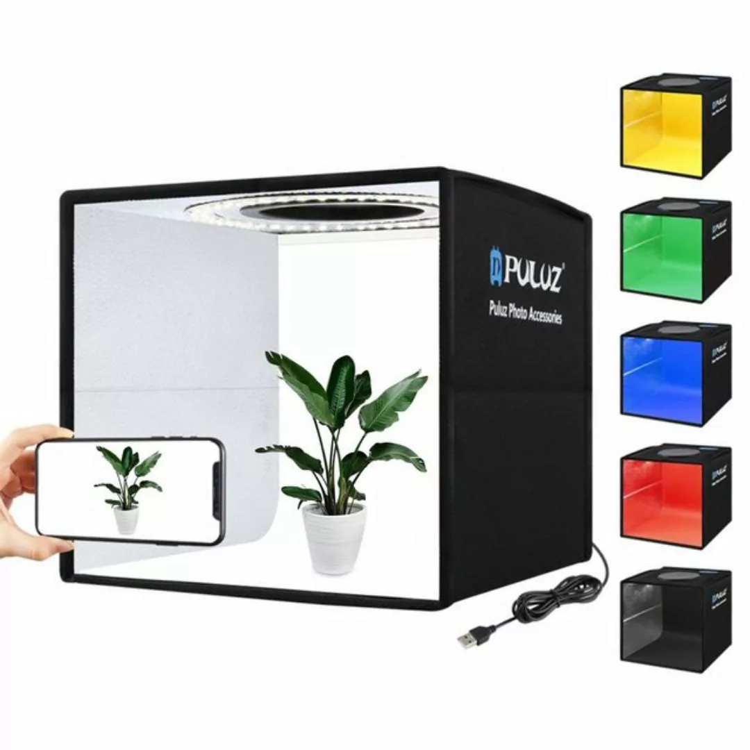 Tidyard Fotohintergrund Fotostudio Set 245 * 245 * 245 mm,kleine LED-Lichtk günstig online kaufen