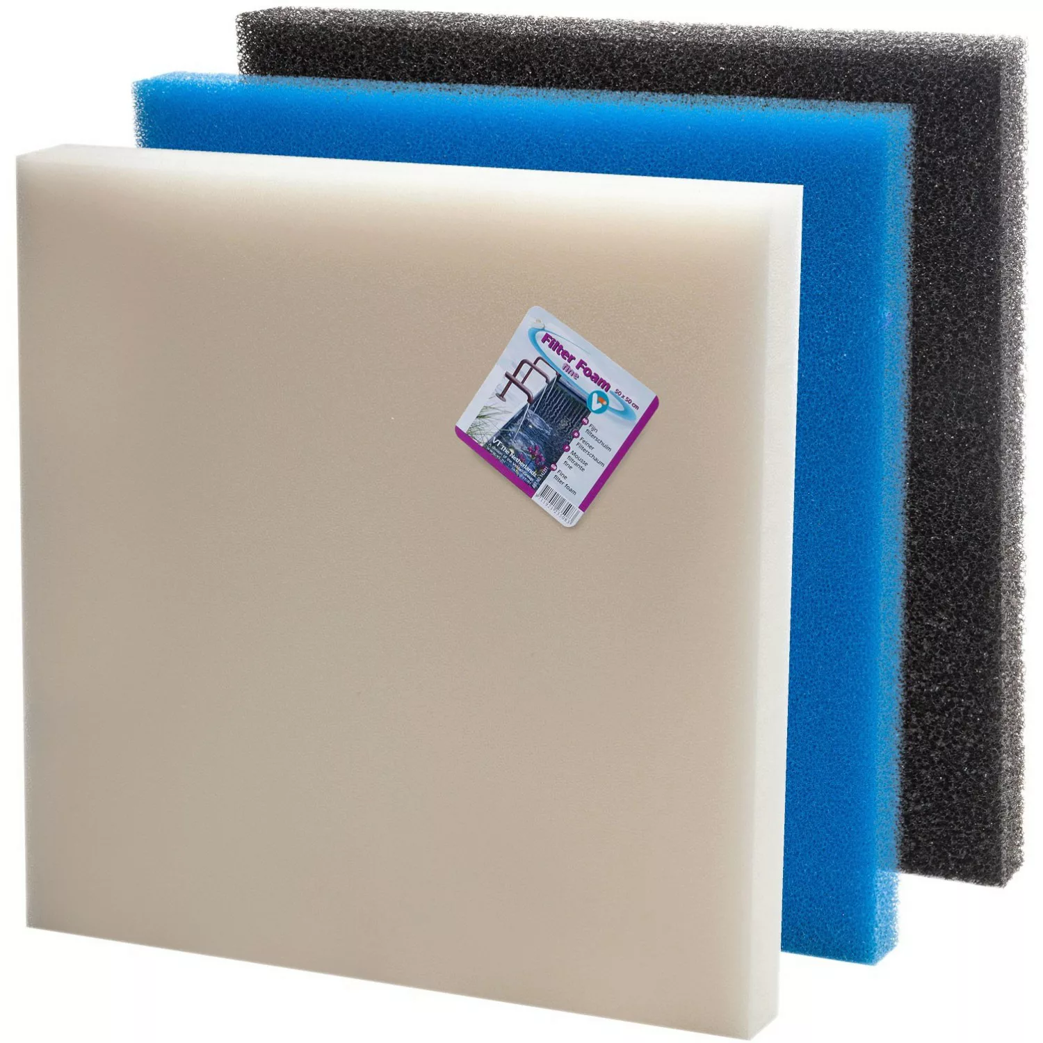 VT Filter Foam Set für Teichfilter 50 cm x 50 cm x 5 cm günstig online kaufen