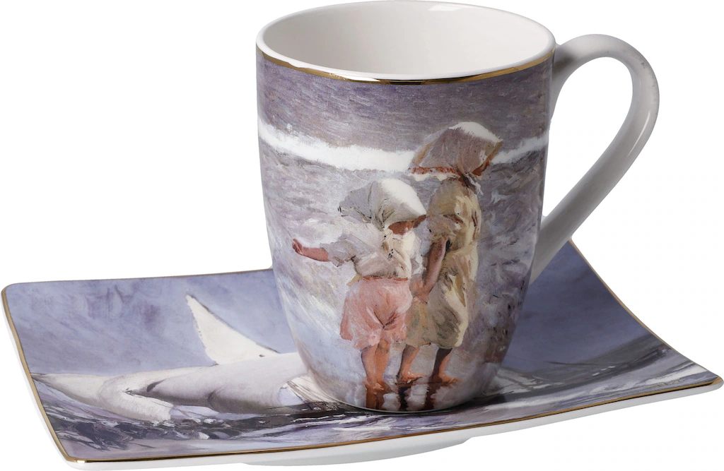 Goebel Tasse "Künstlertasse Joaquin Sorolla - "Schwestern am Strand"", 350 günstig online kaufen