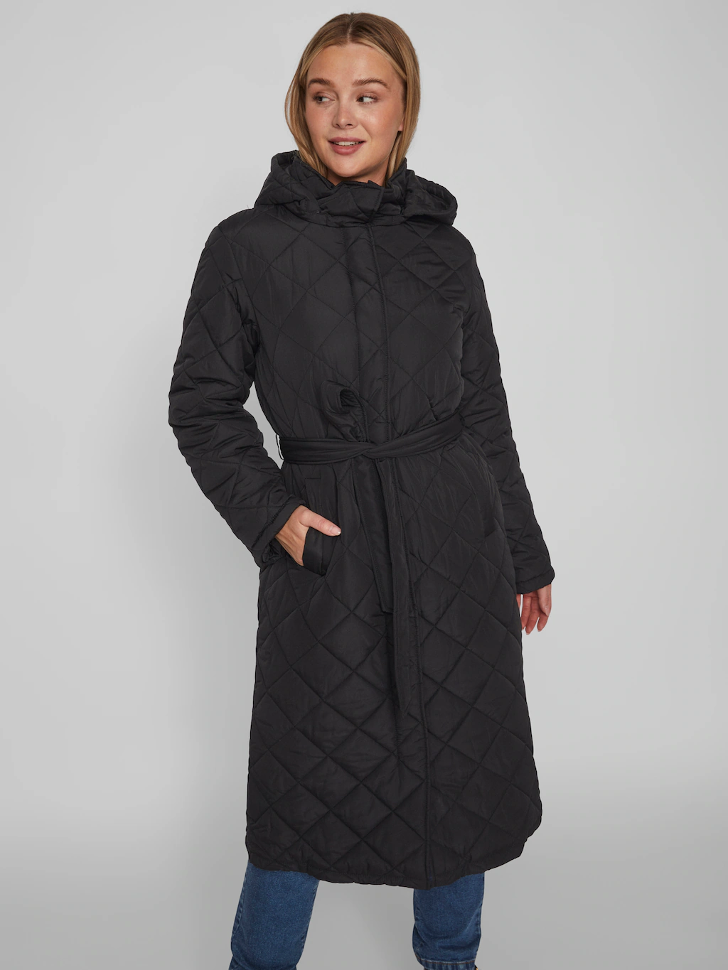 Vila Fellimitatmantel "VIKANTE QUILTED L/S COAT - NOOS" günstig online kaufen