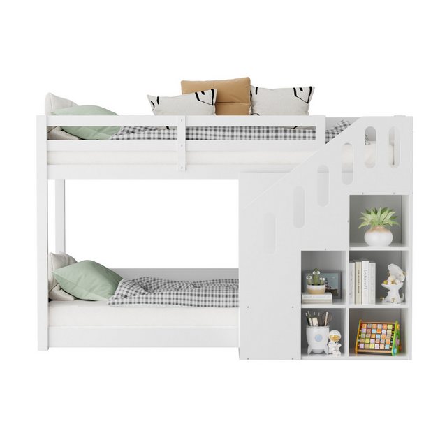 FUROKOY Etagenbett 90*200cm multifunktionales Kinderbett Mit Treppen und Sc günstig online kaufen