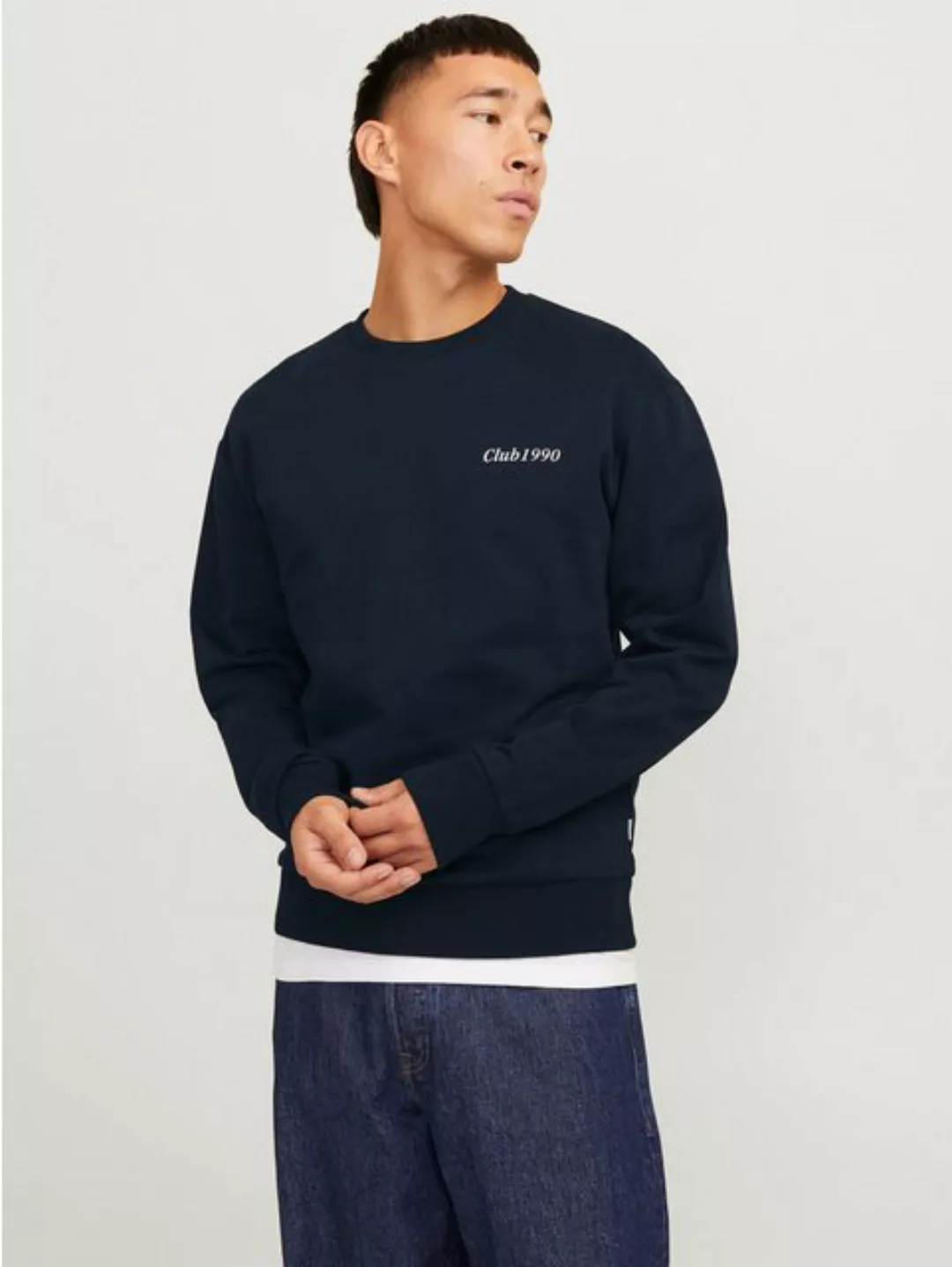 Jack & Jones Sweatshirt JJEBRADLEY GRAPHIC SWEAT CREW NOOS mit Front und Ba günstig online kaufen