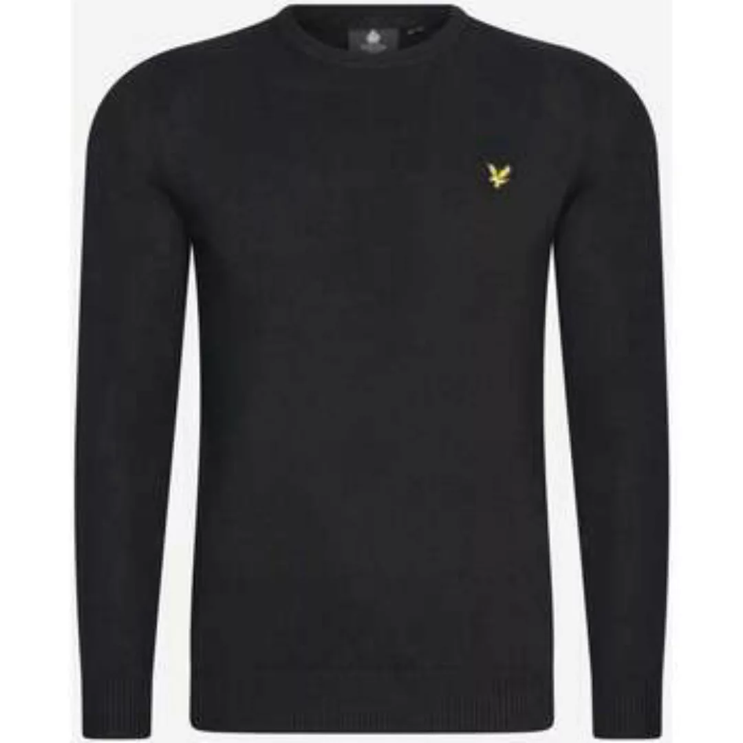 Lyle & Scott  Pullover Merino-Crew-Pullover - Tiefschwarz günstig online kaufen